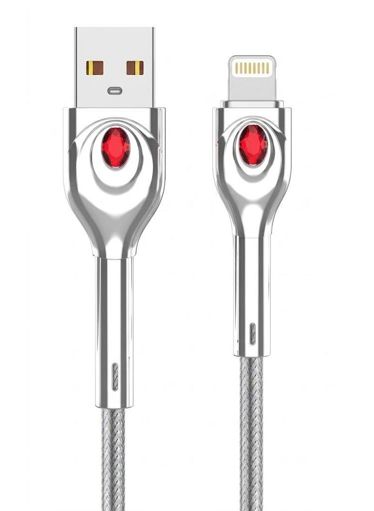 كابل بيانات USB للشحن السريع بقوة 30 واط، يتميز بشحن ونقل بيانات عالي السرعة، قلب نحاسي نقي، تصميم متين منسوج، متوافق مع