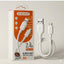 كابل شحن X-SCOOT CL149 Micro USB خامة TPE متينة أبيض