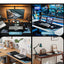 Tai Chi Life and Death Gaming large gaming Mousepad 30cm x 70cm x 2mm for Computer Gaming, Mat on the Table, Black and W
