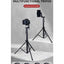 Multi Functional Adjustable Aluminum Tripod Stand KP-2206 with 360° Pan Tilt, Quick Release Plate, Universal Compatibili