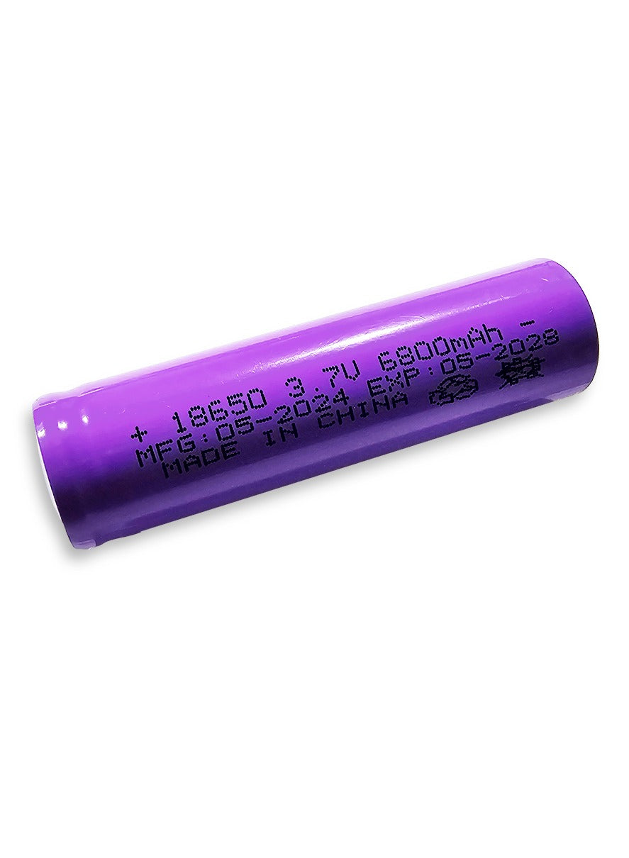 Battery without head 3.7V / 6800mAh , Rechargeable for LED Toy Light , Flashlights , Power Bank , Electronic Devices, 1pc