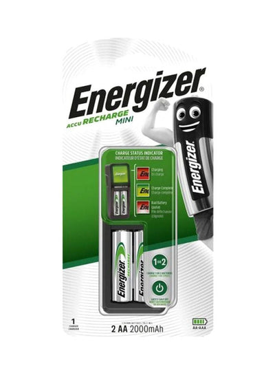 شاحن بطاريات صغير Energizer متعدد الألوان