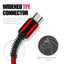 3 in 1 Fast Charging Cable 3.4A, LC93 1.2m USB to Type-C, Lightning & Micro Connectors, Durable PVC Design for Quick Cha