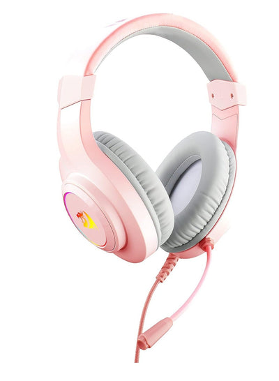 H260 Pink Headphones RGB , Standard With Flexible Omni-Directional Microphone With 40mm Capsule For Clear Communication