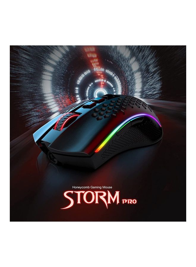 ماوس جيمنج Redragon M808-KS Storm Pro Wireless خفيف أسود