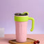 Insulated Tumbler Mug with Handle, Straw & Leak-Proof Lid – 800ML Large Capacity Stainless Steel Cup Vacuum Insulated Co