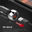 C1 36W Super Fast Car Charger with Lightning Cable, USB-C PD & QC4+ Dual Port Car Charger, Zinc Alloy Fast Charging Car 