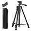 Black Lightweight Tripod 3366 Aluminium Tripod Stand, Mobile and Cameras , Extendable , 360 degree rotatable , compatible with the majority of the devices like SLR, DSLR, DVR and Video Cameras, Smartphones