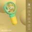 Portable Mini Fan USB Rechargeable Cute 1.5W Small Electric Fan For School ( Green Yellow )