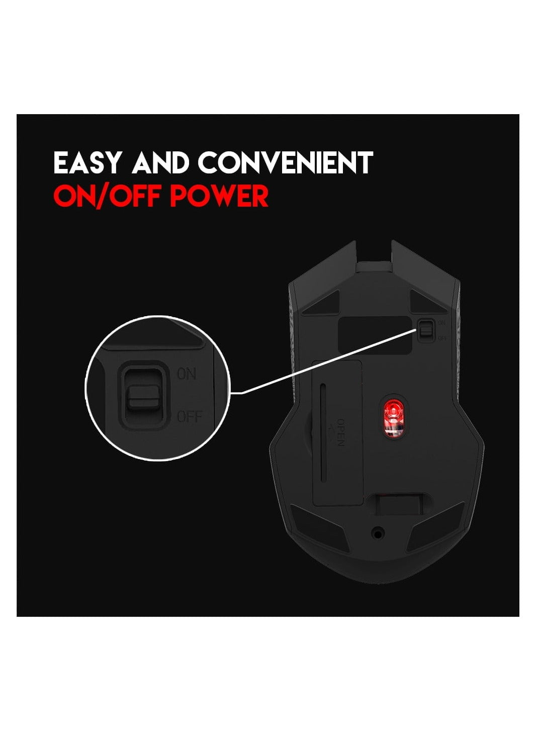 FANTECH Raigor WG10 Wireless 2.4Ghz Gaming Mouse (Grey)