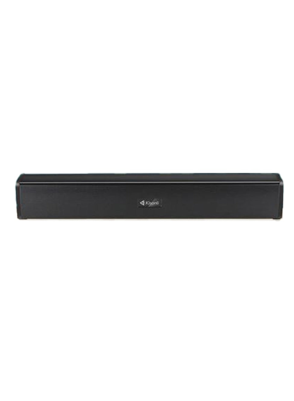 Kisonli Soundbar music speaker wireless Bluetooth speaker with an output power of 10W (5W x 2 for bass). It features a 52mm horn and has a playing time of 2 to 5 hours on a 1200mAh battery. The speaker operates at a voltage of DC 5V and 500mA