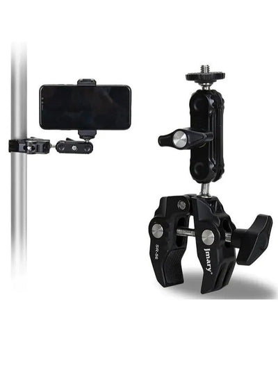 Super Clamp SR-56C Multi-Purpose Camera Mount, 60mm Opening, 1/4″ Screw for DSLR, Lights, Microphone, Action Cam Compati