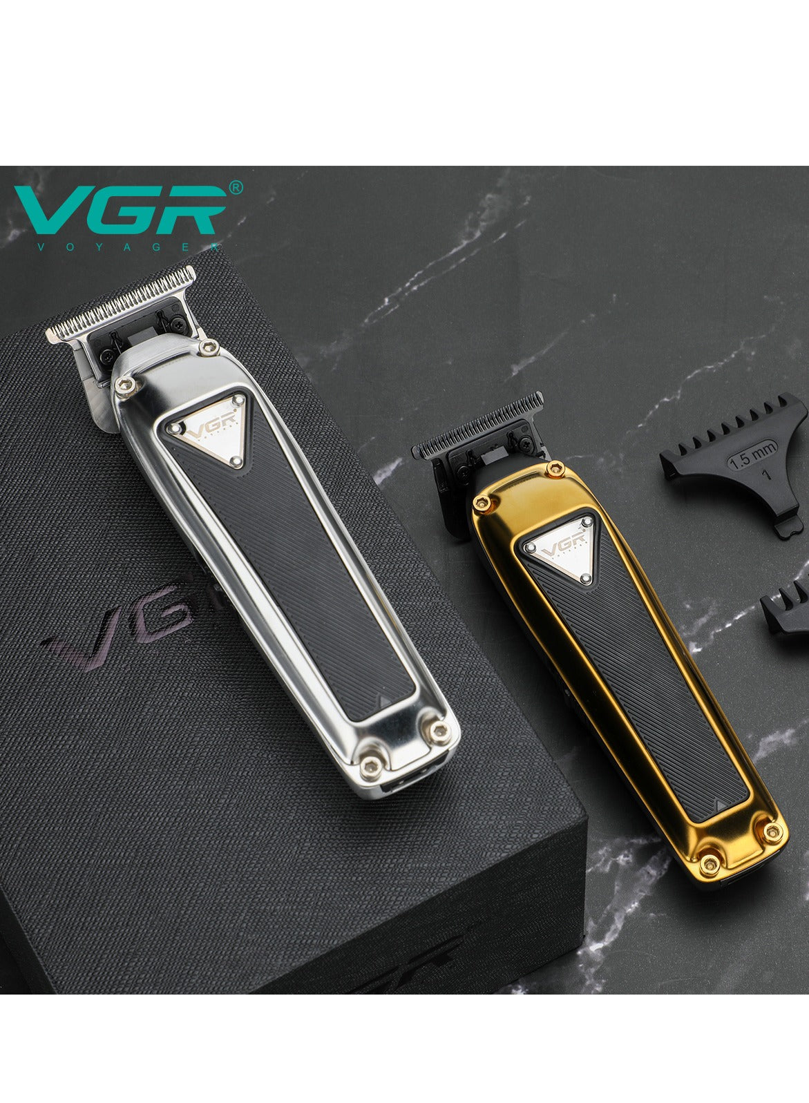 VGR Professional men's razor, powerful razor, 2000 mAh lithium battery, made of durable plastic and stainless steel blade, model V-907.