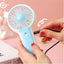 Portable Mini Fan USB Rechargeable Cute 1.5W Small Electric Fan For School ( Blue )