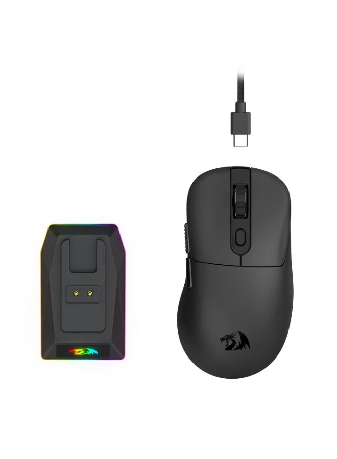 ماوس جيمنج REDRAGON M998 EBONY وايرلس Tri-Mode حساسية 24000 DPI أسود