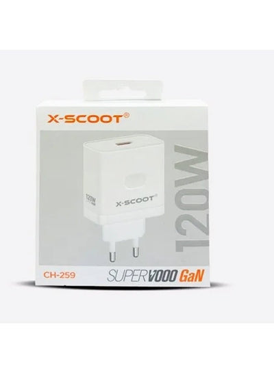 راس شاحن X-SCOOT زاوية جانبية