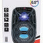 AH-620 Portable 6.5 Inch Karaoke Speaker System with Dynamic LED Lights and Remote Control Wireless Multimedia Speaker w