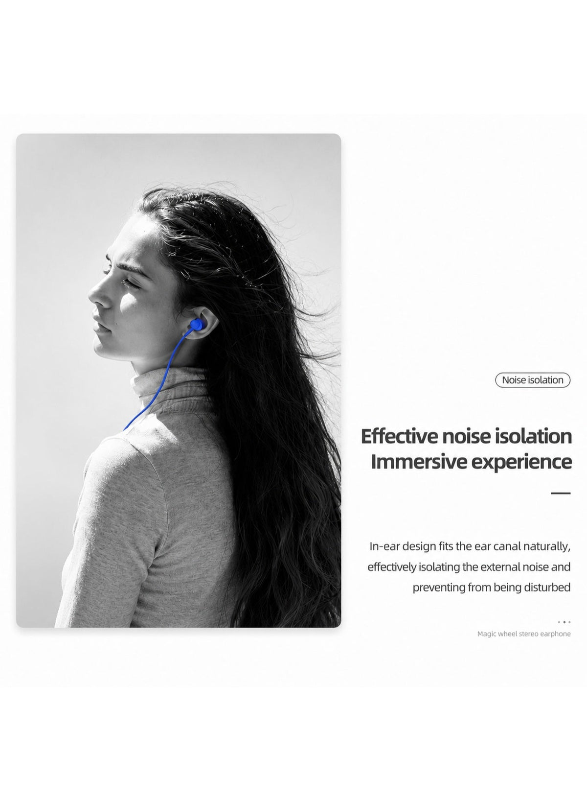 D1  Wired Stereo Earphones – 3.5mm Audio Jack, HD Stereo Sound with Enhanced Bass, Built-in Microphone for Clear Hands-F