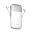 PQ20 20000mAh Fast Charging Power Bank with Built-In Charging Cables, 22.5W USB-C PD Output, 18W USB-C Fast Input, LED D