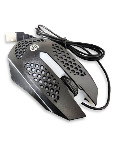 HP Wired Mouse Gaming 4 Button ,7 Color LED , 1600DPi - BLack X-750