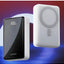 باور بانك LDNIO PQ18 مغناطيسي لاسلكي 20000mAh شحن 15W أبيض