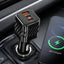 XC-314 80W PD Fast Car Charger with Power 3.0 Quick Charge, 1 USB & 2 Type-C Ports, Super Fast Charging for iPhone, Sams