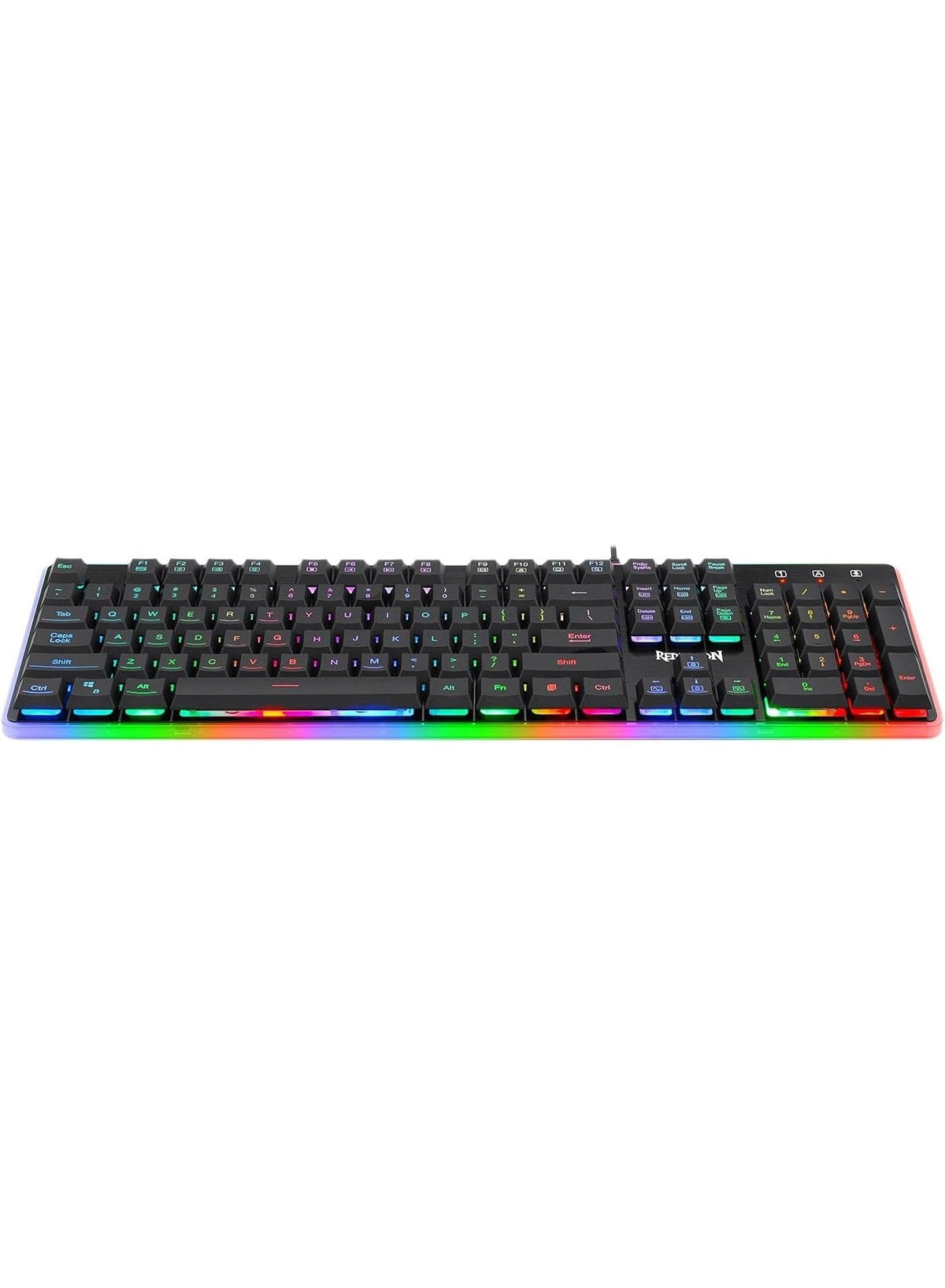 K509-RGB 104 Keys Replacement Keycaps Set for Mechanical Keyboard, Premium Black PBT Keycaps for Full-Size Gaming Keyboa