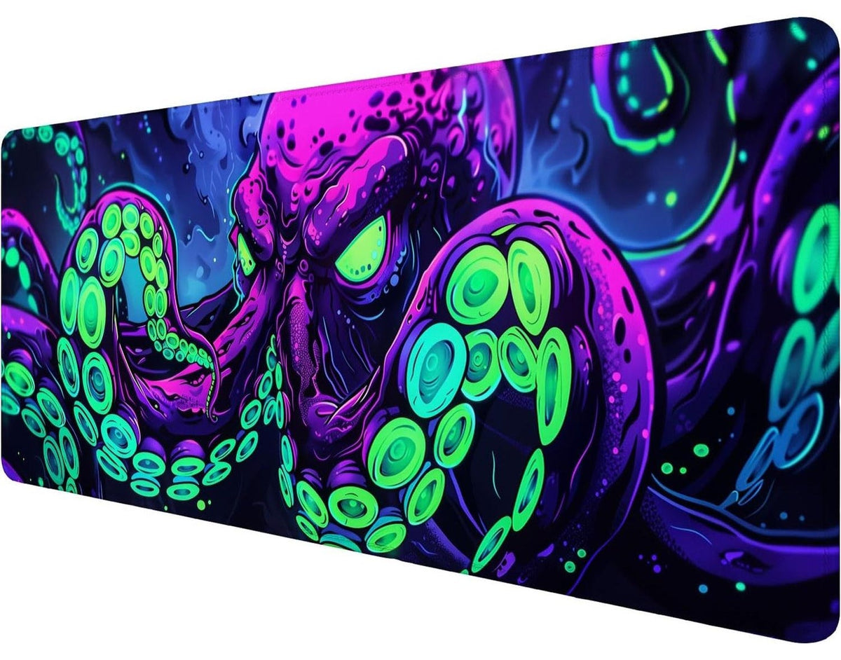Mouse Pad Mythology Deep Monster Octopus Tentacles Large Gaming Mouse Mat with Stitched Edges,Non-Slip Waterproof Rubber