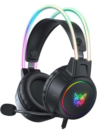 X15 Pro RGB Wired Gaming Headset with Noise Cancelling Microphone, 50mm Stereo Surround Sound Drivers, Adjustable Suspen