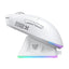 Tri-Mode RGB Wireless Gaming Mouse White Edition, High-Precision Bluetooth,  Wireless & Wired Gaming Mouse for PC, Lapto