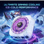 CX21 Magnetic Phone Cooler – 18W Semiconductor Mobile Cooling Fan with RGB LED, Dual Airflow, Fast Ice Cooling, Magnetic