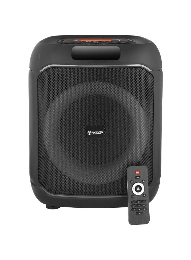 V-2127 Portable Bluetooth Speaker with Microphone, 8-Inch Driver, 20W Powerful Sound, RGB LED Lights, 3600mAh Rechargeab