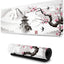 Mousepad Custom New Computer Desktop Office Mat Laptop Soft Natural Rubber Mouse Pads Japanese Temple and Cherry Blossom