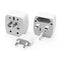 Z4 Universal Plug Adapter ABS VO With UK/EU/US/AU Pin & 2 Universal Socket (6A) - White