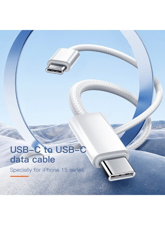 LC901c Type-C to Type-C Fast Charging Cable 1M, 65W USB-C PD Charging Cable, High Speed USB 3.2 Data Transfer Cord, Dura
