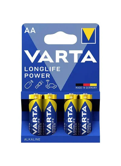 VARTA Pack of 4 Longlife Power AA Mignon batteries