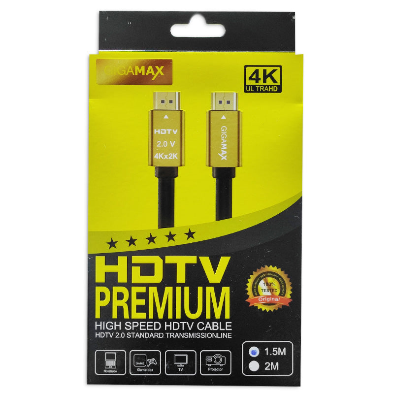 Gigamax HDMI Cable 4K Ultra Premium 1.5M High Speed Cable