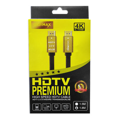Gigamax HDMI Cable 4K Ultra Premium 1.8M High Speed Cable