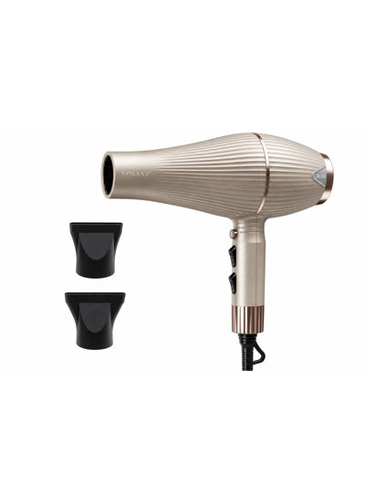 SK-14047 Professional Ionic Hair Dryer 3000W, 110,000 RPM & 2 Styling Attachments, Fast Drying, 2 Speeds & 2 Heat Settin