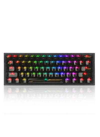 كيبورد جيمنج Redragon K617CTB-RGB ميكانيكال شفاف بالكامل