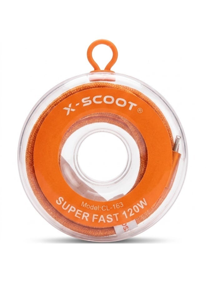 كابل شحن سريع X-SCOOT زاوية جانبية