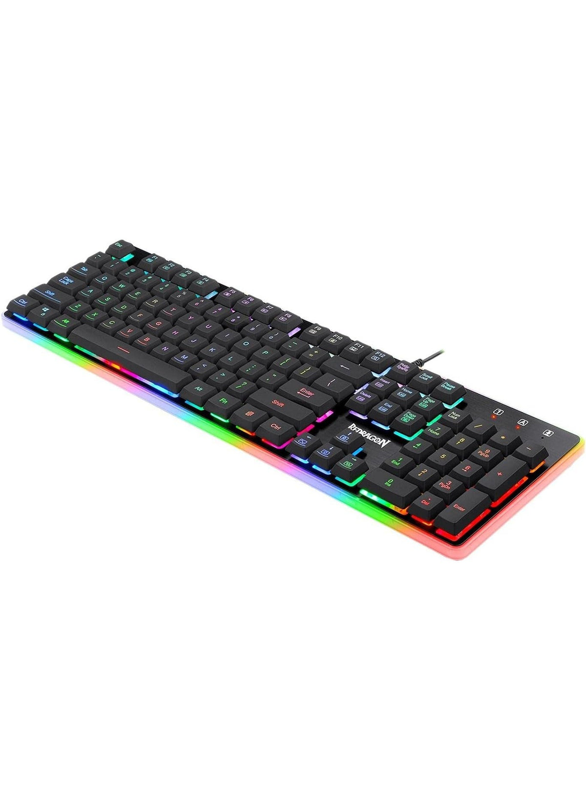 K509-RGB 104 Keys Replacement Keycaps Set for Mechanical Keyboard, Premium Black PBT Keycaps for Full-Size Gaming Keyboa