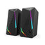 Redragon GS510 Waltz RGB Desktop Speakers, 2.0 Channel Stereo USB Powered + 3.5mm Cable