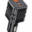 XC-314 80W PD Fast Car Charger with Power 3.0 Quick Charge, 1 USB & 2 Type-C Ports, Super Fast Charging for iPhone, Sams
