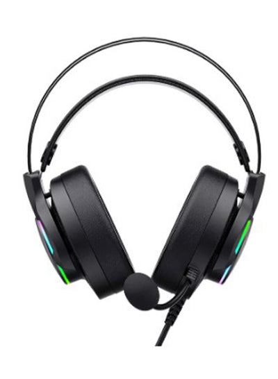 havit Gaming Headphone (RGB) , Model H2007U , 50MM Dynamic unit, Surround Sound Wired (3.5mm audio +1.7 USB) , Headphone With Noise Cancelling Microphone & In-Line Volume Control for pc and lap top , home , office and perssonal use