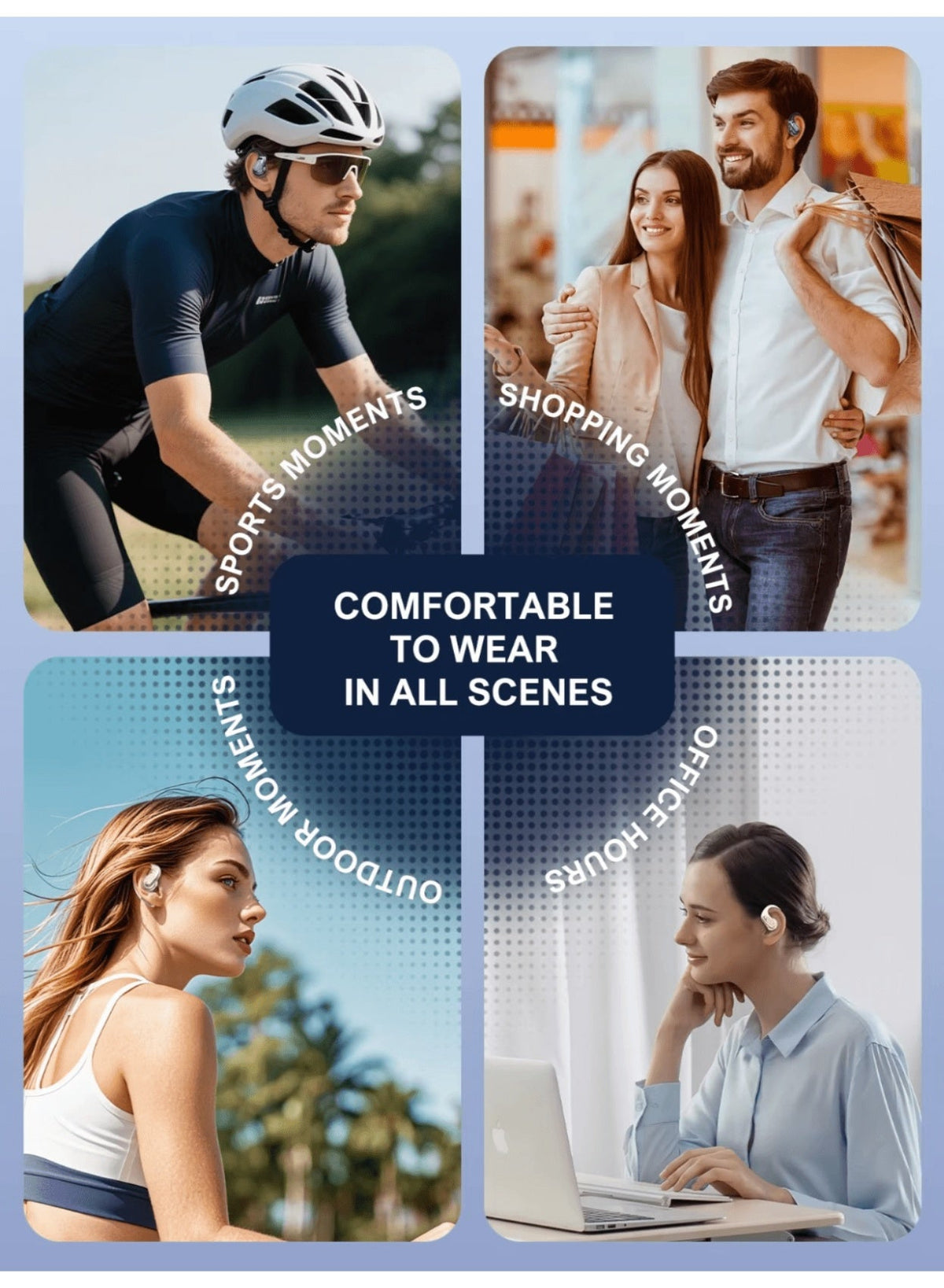 Wireless Bluetooth 5.4 Earbuds with 1000mAh Charging Case, Low Latency Gaming Earphones, HD Stereo Sound, Noise Reductio