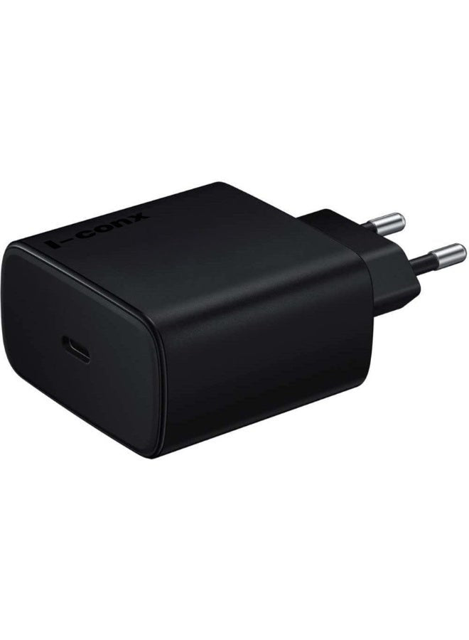 شاحن حائط I-conx K-60 قوة 45W منفذ USB-C تقنية PD أسود