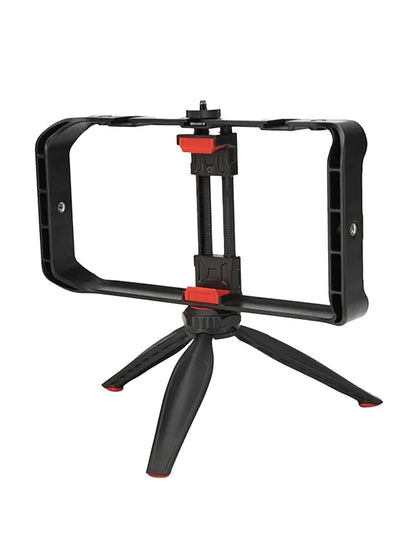 Mobile Phone Tripod with Durable ABS Design MT-33 , Lightweight and Foldable Tripod with Adjustable Legs and 360° Rotati