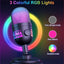 M930 Professional USB Condenser Microphone with Noise Reduction, RGB Gaming, Streaming, Podcast & Recording Microphone f