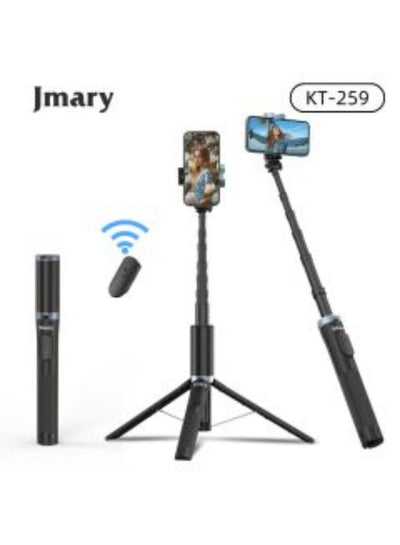2 in 1 Selfie Stick Tripod KT-259 , Universal Phone Holder, Lightweight Portable Design, Ideal for Travel, Vlogging, Liv